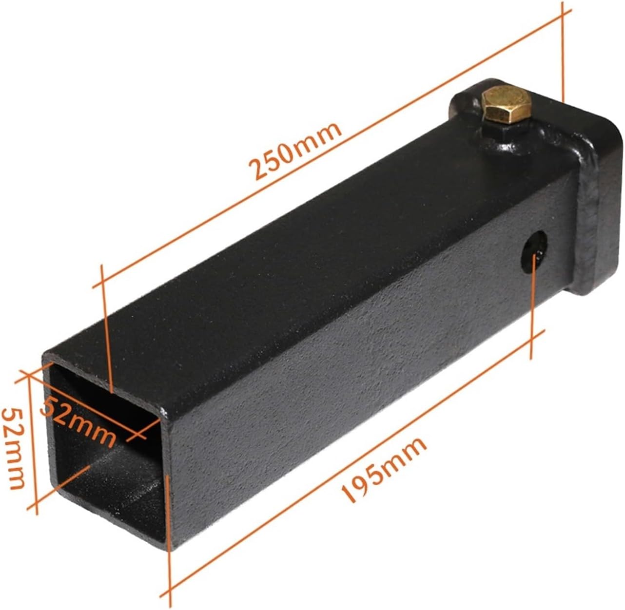 10 Inch Long Weld On 2 Inch Trailer Hitch Receiver Tubing Tow Bar Hitch Ball Mount Bolt On Fits Standard 2" X 2" Parts for Truck