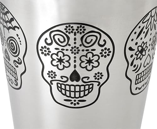 Miniatura 6 de Barfly Lata coctelera de 28 onzas, Día de los Muertos