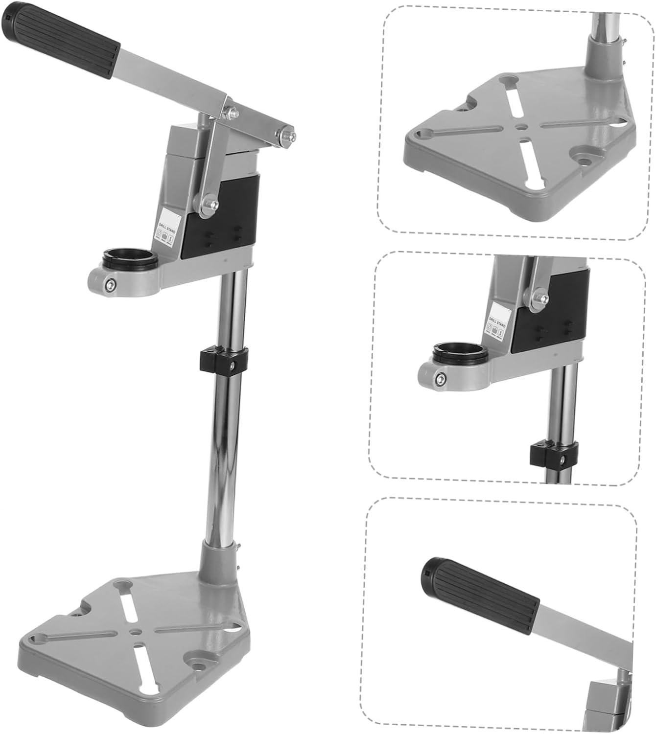 DOITOOL Hand Drill Press Stand Steel Base Stable Operation Accurate Drilling Electric Drill Accessory Support