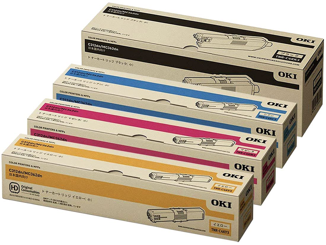 Amazon.co.jp: OKI トナーカートリッジTNR-C4KK3/C3/M3/Y3 4色セット  