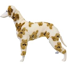 Greyhound Clothes - Dog Winter Warm Fleece Turtleneck Jumpsuit Long Sleeve Four-Leg Rompers Sweatshirt Outdoor Coat for Italian Greyhound Whippet Deerhound Bedlington Terrier XL,Brown