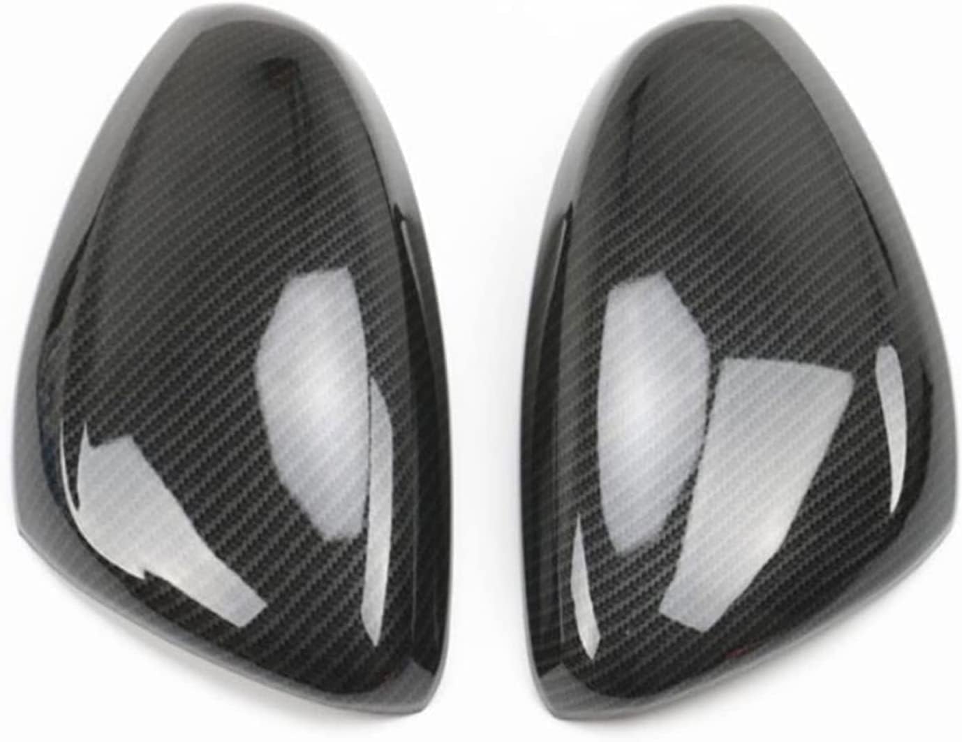 2 Pièces Voiture Coques De Rétroviseur pour Peugeot 208 2008 2014 2015 2016 2017 2018, Auto Couvercle De Protection De Rétroviseur Garniture Accessoires,A/Carbon Pattern
