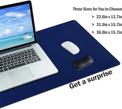 Miniatura 6 de Niviy Alfombrilla de escritorio grande, tapete de mesa, tapete de escritorio antideslizante, reposamuñecas para mouse, alfombrilla de escritorio
