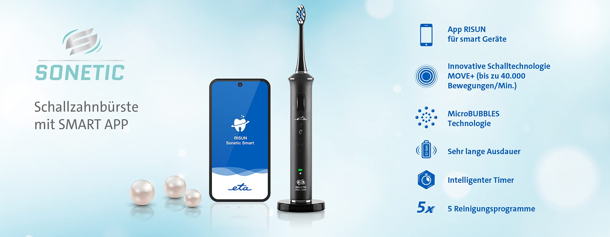 CEPILLO DE DIENTES ETA SONETIC SMART ETA770790000 RECARGABLE, PARA ADULTOS