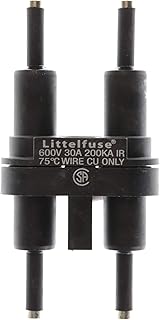 Littelfuse LEX-AA In-Line Watertight Midget CC Fuseholder, Class CC, 600V, 30A