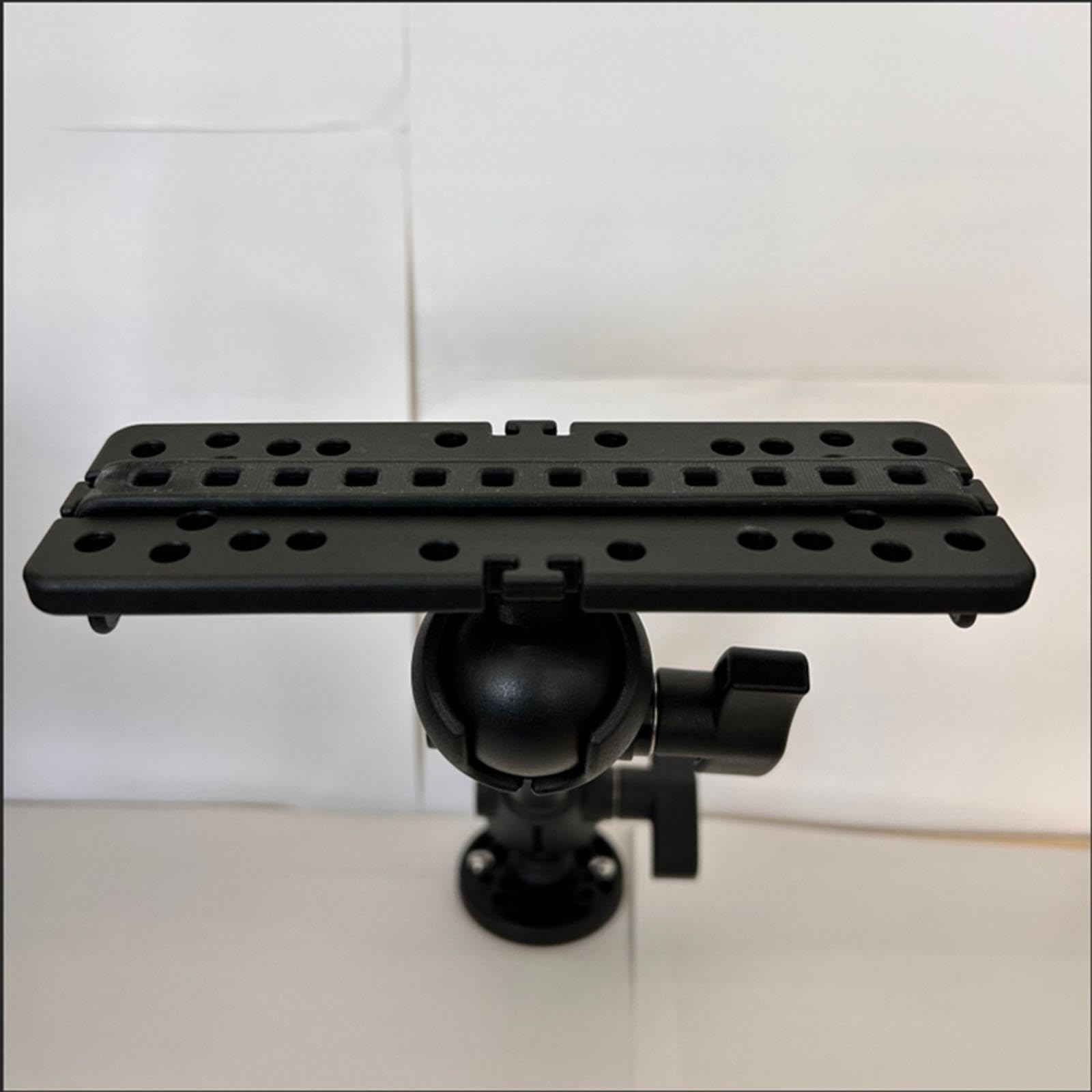 Oshhni Support pour Sondeur de Pêche, Support pour Écran de Sondeur de Bateau, Rotation 360°, Base Ronde en Nylon Résistant, Fixation par Vis, pour Usage Marin, Kayak et Pêche