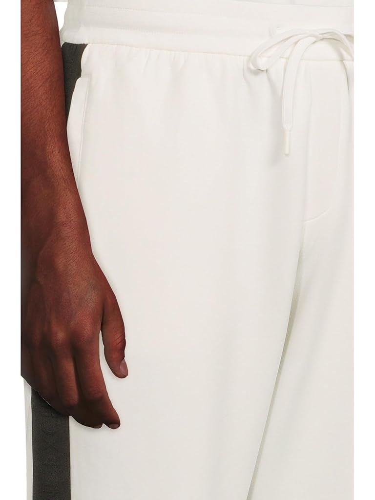 Beige Armani Exchange Milano/New York Logo Drawstring Joggers
