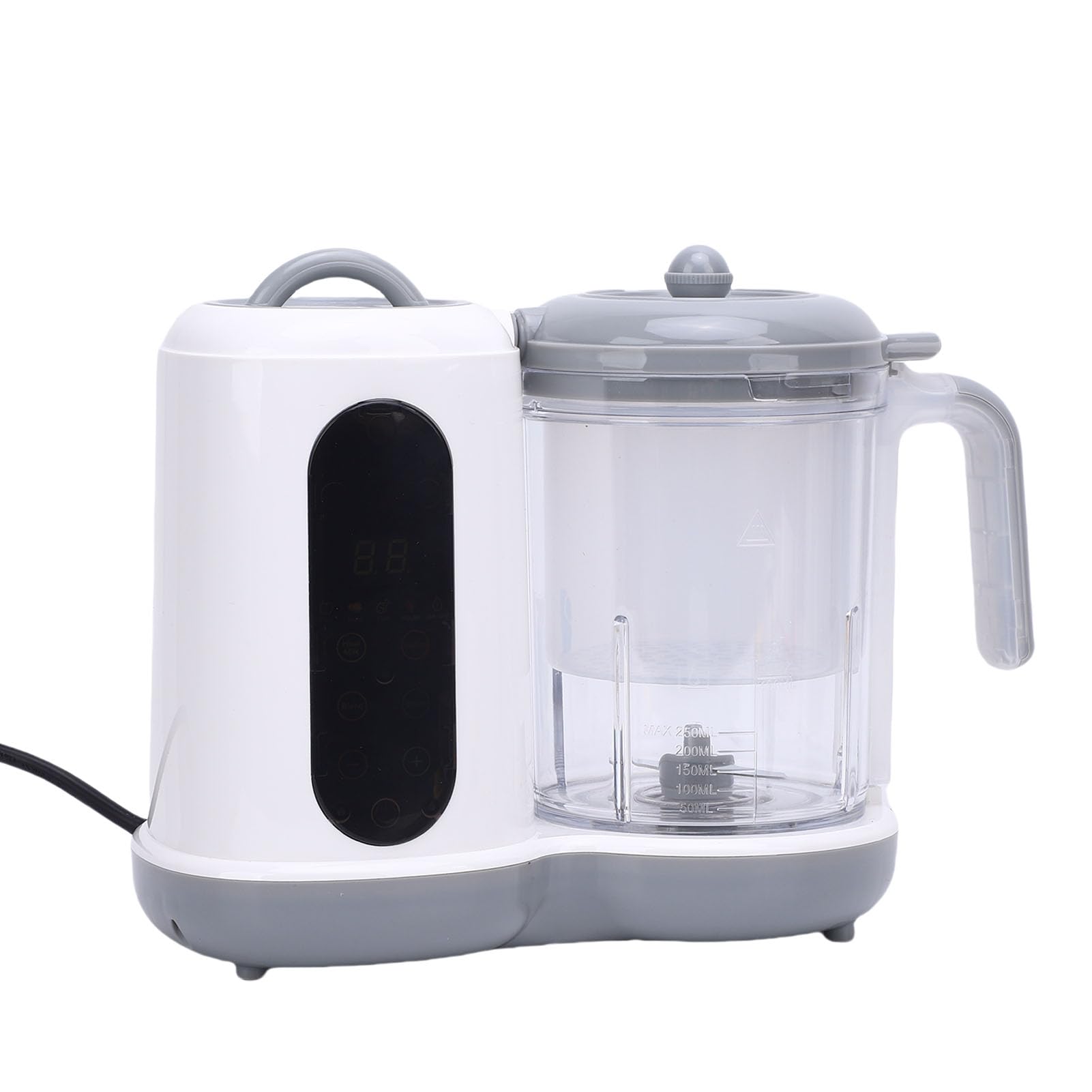 Fabricante de alimentos para bebés, Procesador de alimentos para bebés de gran capacidad de un paso Cocina automática molienda bebé vaporizador y mezclador de puré con (Enchufe de la UE)