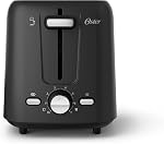Grille-pain Oster 2 tranches avec réglage personnalisé pour bagel et fentes extra larges, noir