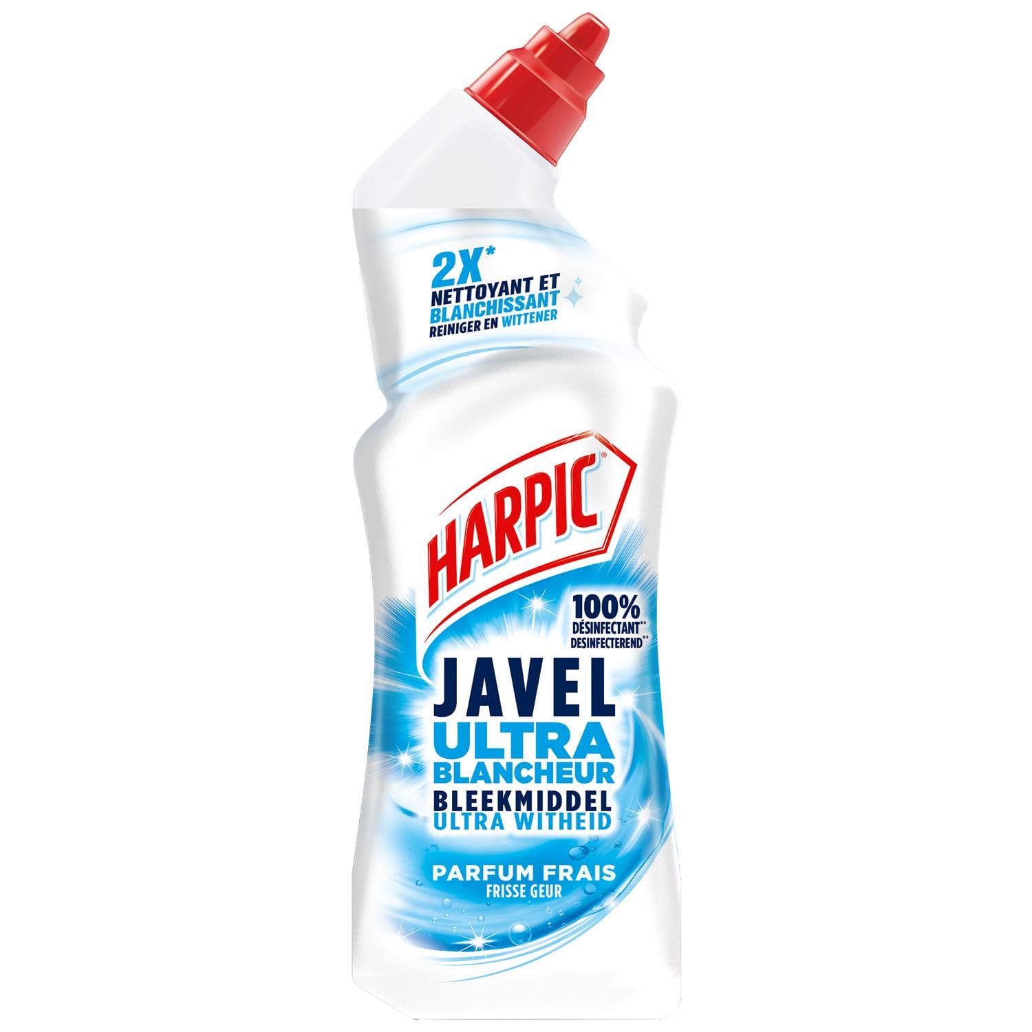Harpic Lot de 6 Gels WC Javel Ultra Blancheur - 750 ml