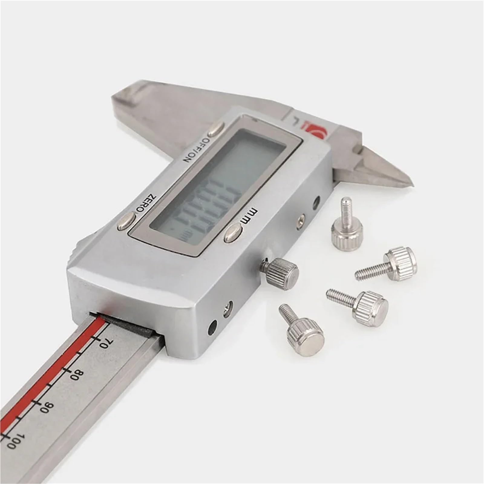 Viti a testa zigrinata Bulloni con manopola in acciaio inossidabile M2 .5 for calibri a corsoio, lunghezza 4-12 mm(M2.5 X 10mm,100 Pcs)