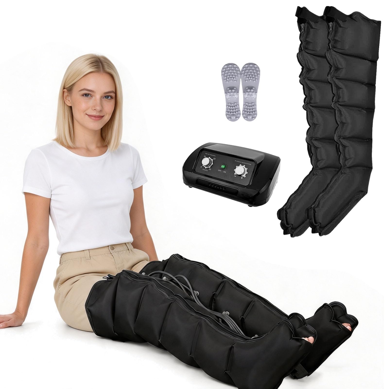 Air Compression Leg Massager für Lipödem mit 6 Luftkammern
