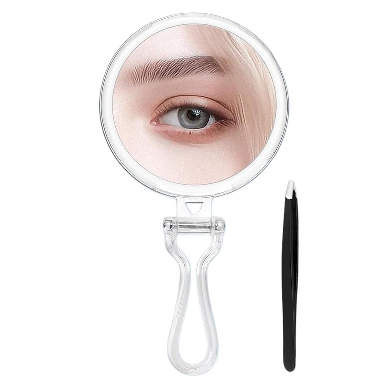 Espejo de aumento portátil y ajustable para un maquillaje perfecto en el baño o de viaje