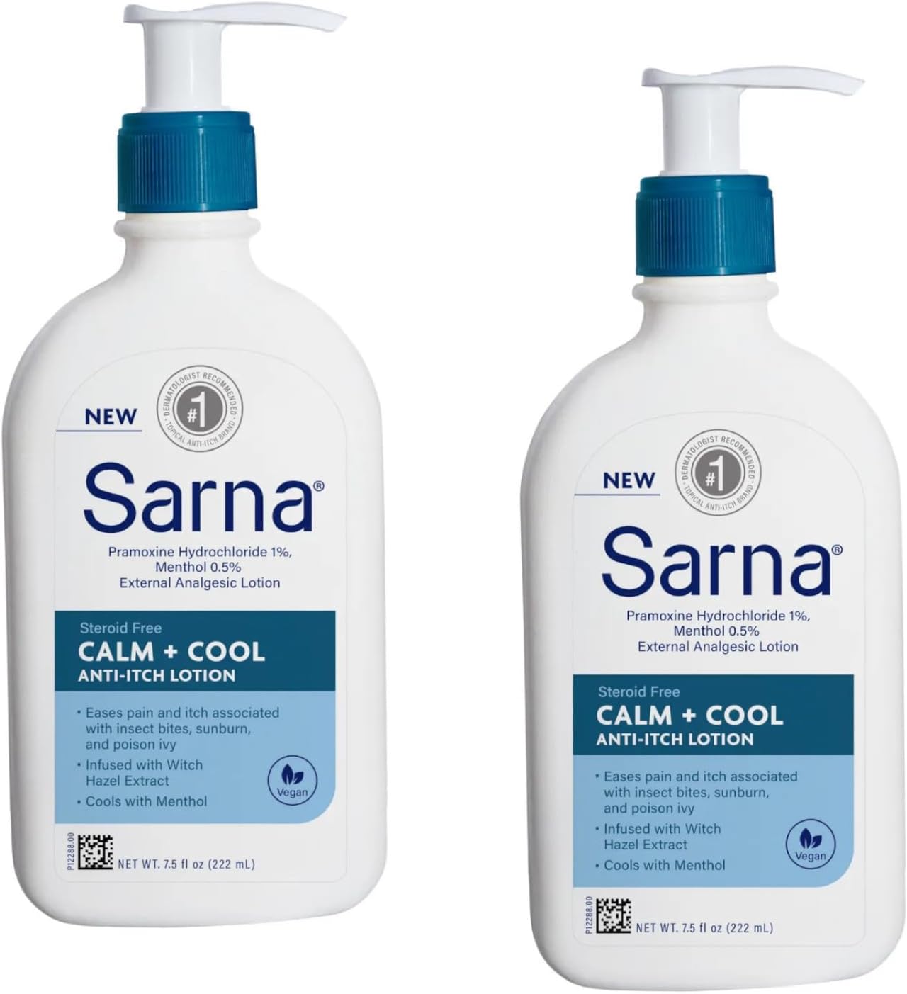 Sarna Calm + Cool Anti-Itch Lotion 7.5 Fl. Oz. (Pack of 2)