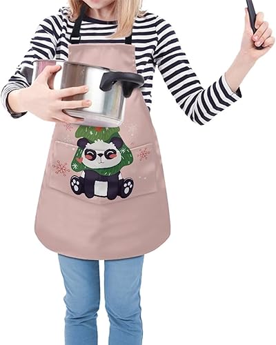 Vista 102 de doginthehole Delantal para niños con bolsillo para niños y niñas, delantales de chef ajustables con 2 bolsillos para cocinar, pintar