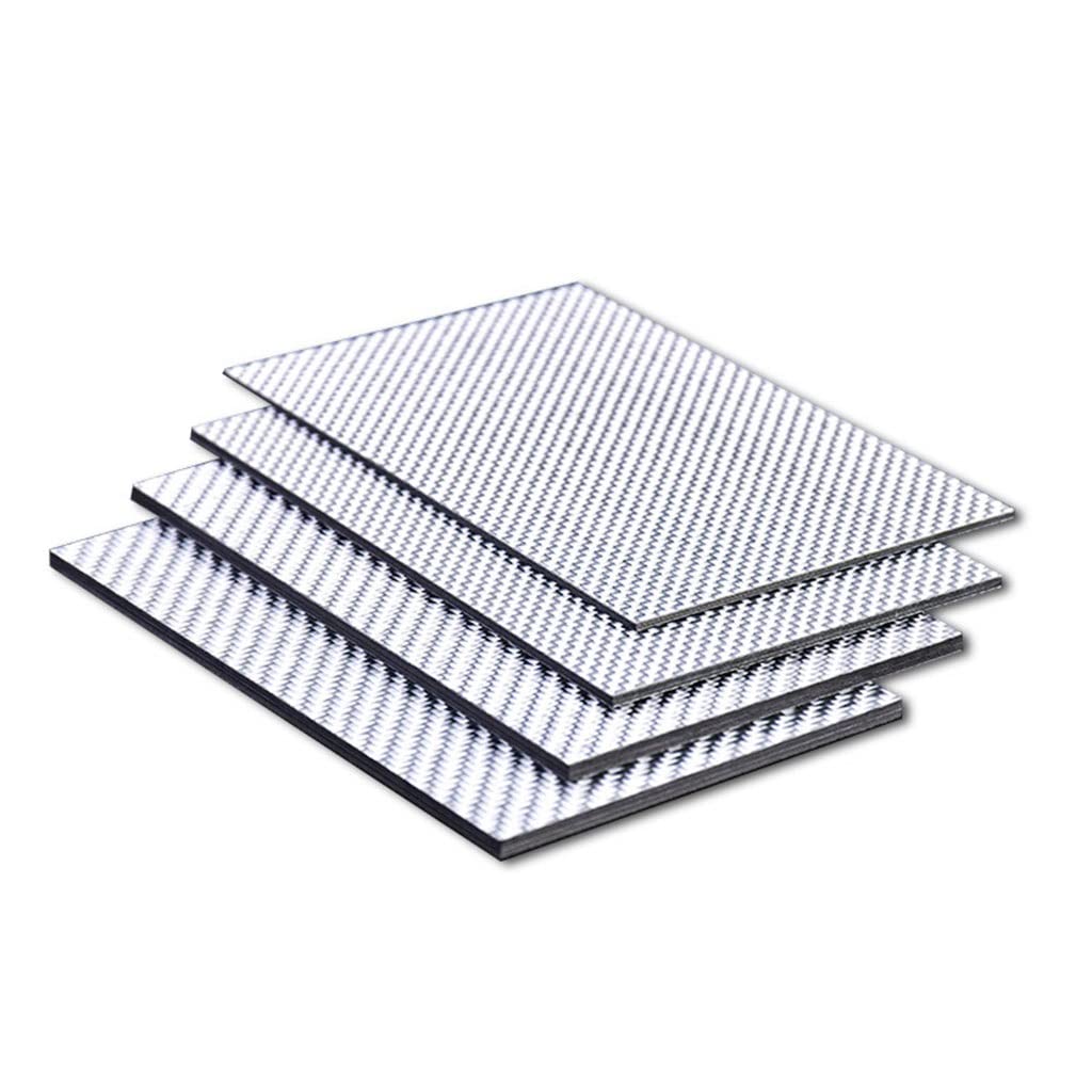195x240mm 3K colorato, pannello in fibra di carbonio, lastra in argentata, trama semplice, lucida, opaca(3.0mm glossy)