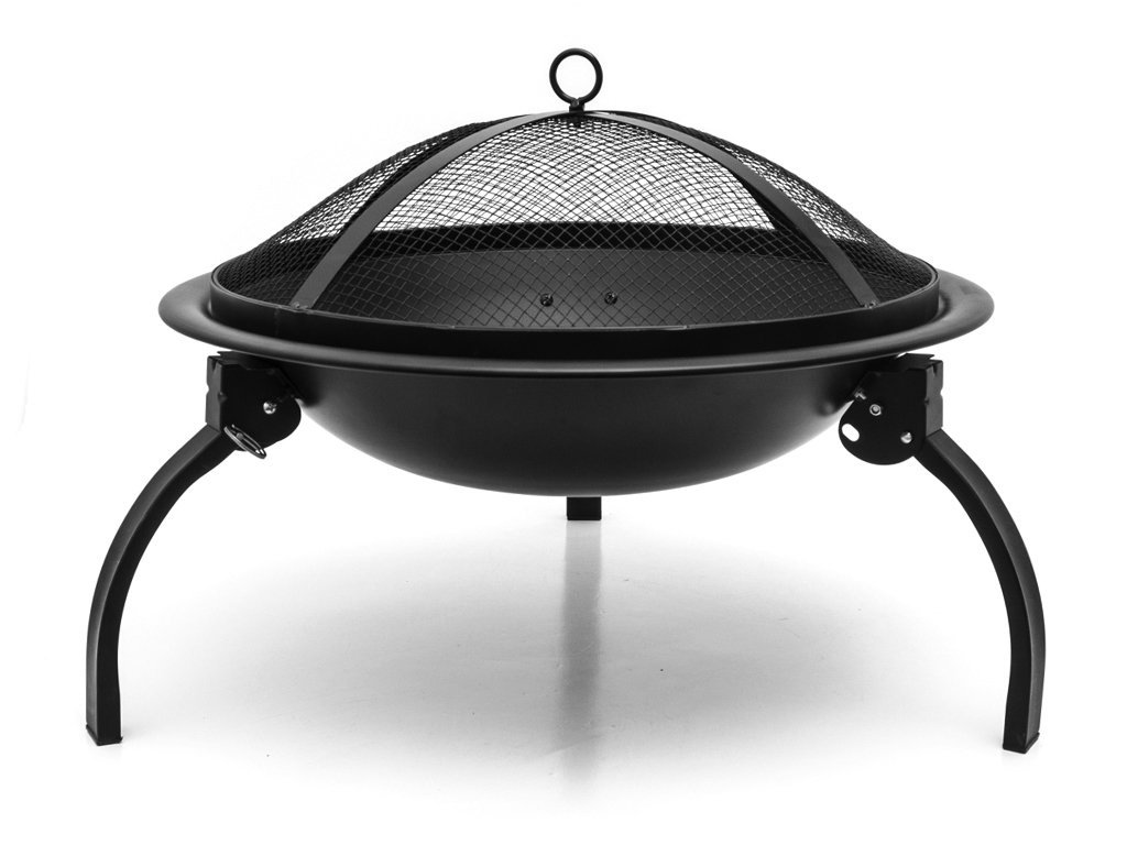 Bar-Be-Quick Przenośny podwójny Firepit i grill w jednym! Top grill do użytku z grillowaniem, niski grill dla przepływu powietrza.