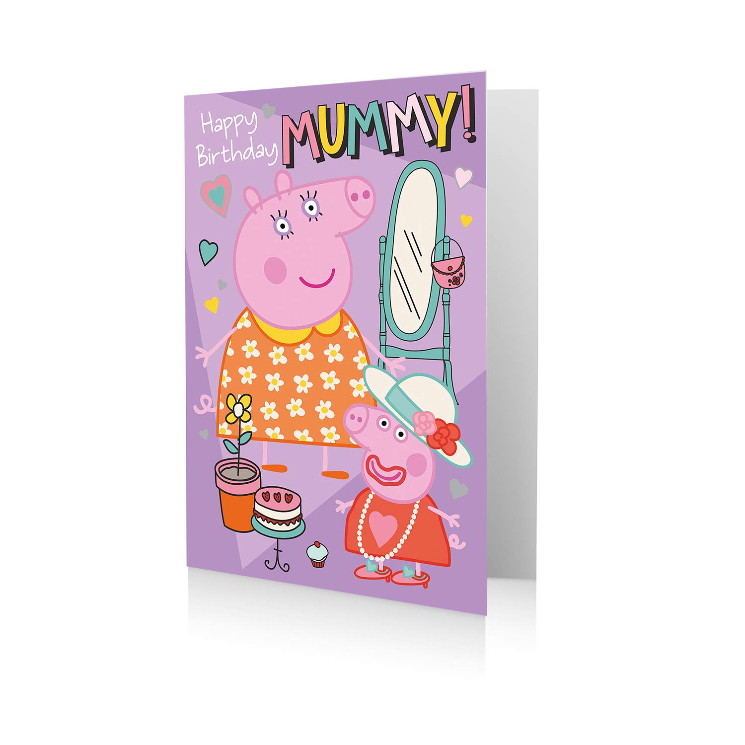 Danilo Promotions Ltd Official Peppa Pig Mummy Birthday Card, Happy Birthday Mummy, Mutliple Colours, PG046