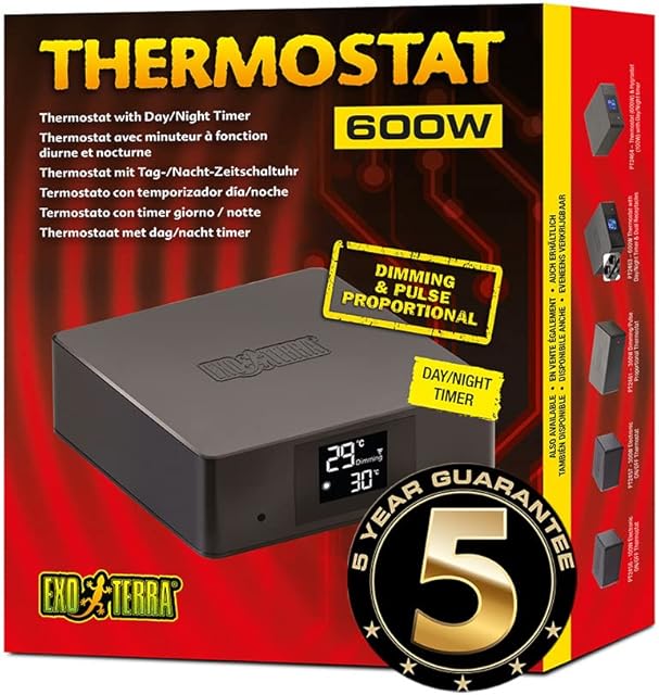 Exo Terra Thermostat 600w with Day/Night Timer