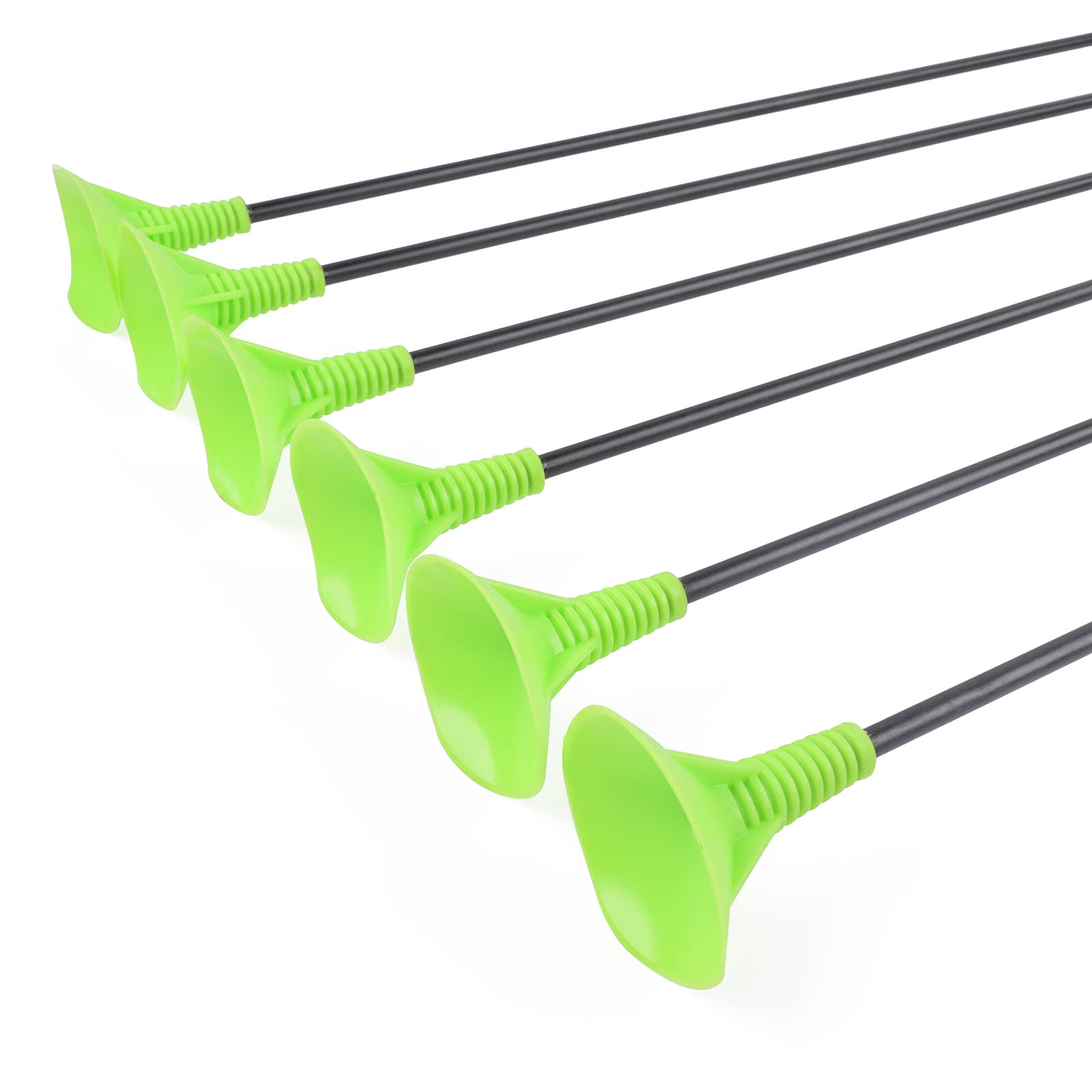 NIKA ARCHERY 66 cm, 61 cm, strzały króla łuku, zestaw 8 sztuk, z włókna szklanego, z pomarańczową przyssawką, łuk dla dzieci