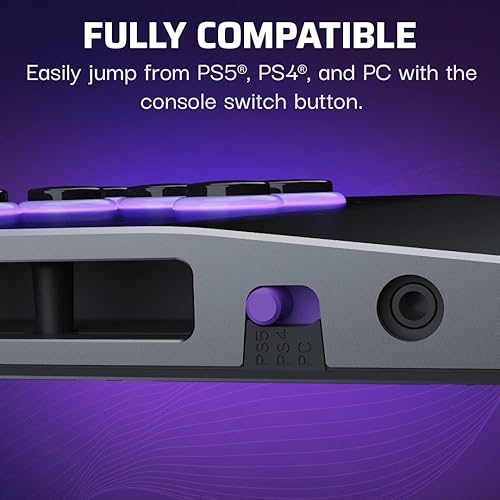 Miniatura 5 de Turtle Beach Victrix Pro KO Leverless All Button Fight Stick for PlayStation 5, Officially Licensed PS5|PS4, Windows 10/11 PC, Customizable eSports