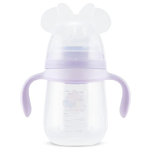 Miniatura 2 de Disney Vasos para niños pequeños, vasos para niños con chupete, sin BPA con asas, a prueba de fugas, Minnie Mouse y Mickey Mouse, regalo unisex