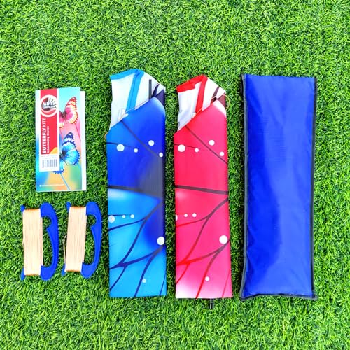 Mint\'s Colorful Life Butterfly Kite for Kids & Adults Easy to Fly, Large Single Line Kites with 300ft String Kite Handle (2 Pack) - Thumbnail 3