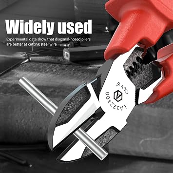 LAOA 1000V Insulated Diagonal Cutting Pliers, Professional Electrician Wire Cutter Tool with Wire Stripper and Crimper Function, Heavy Duty Electrical Hand Tool for Cable Cutting and Repair