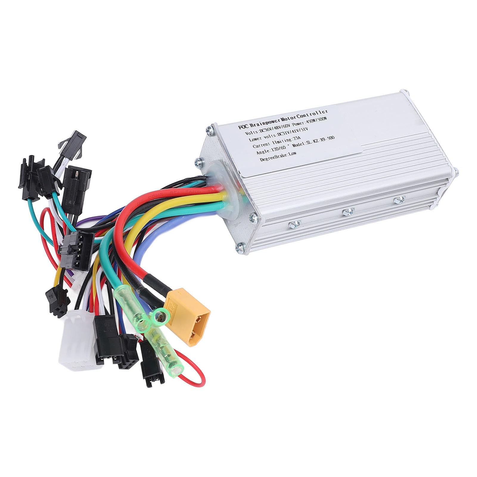 BuyWeek Kit de Controlador de Motor para Bicicleta Eléctrica, Controlador de Onda Sinusoidal 36V 48V 60V 450W 500W con Panel LCD S866