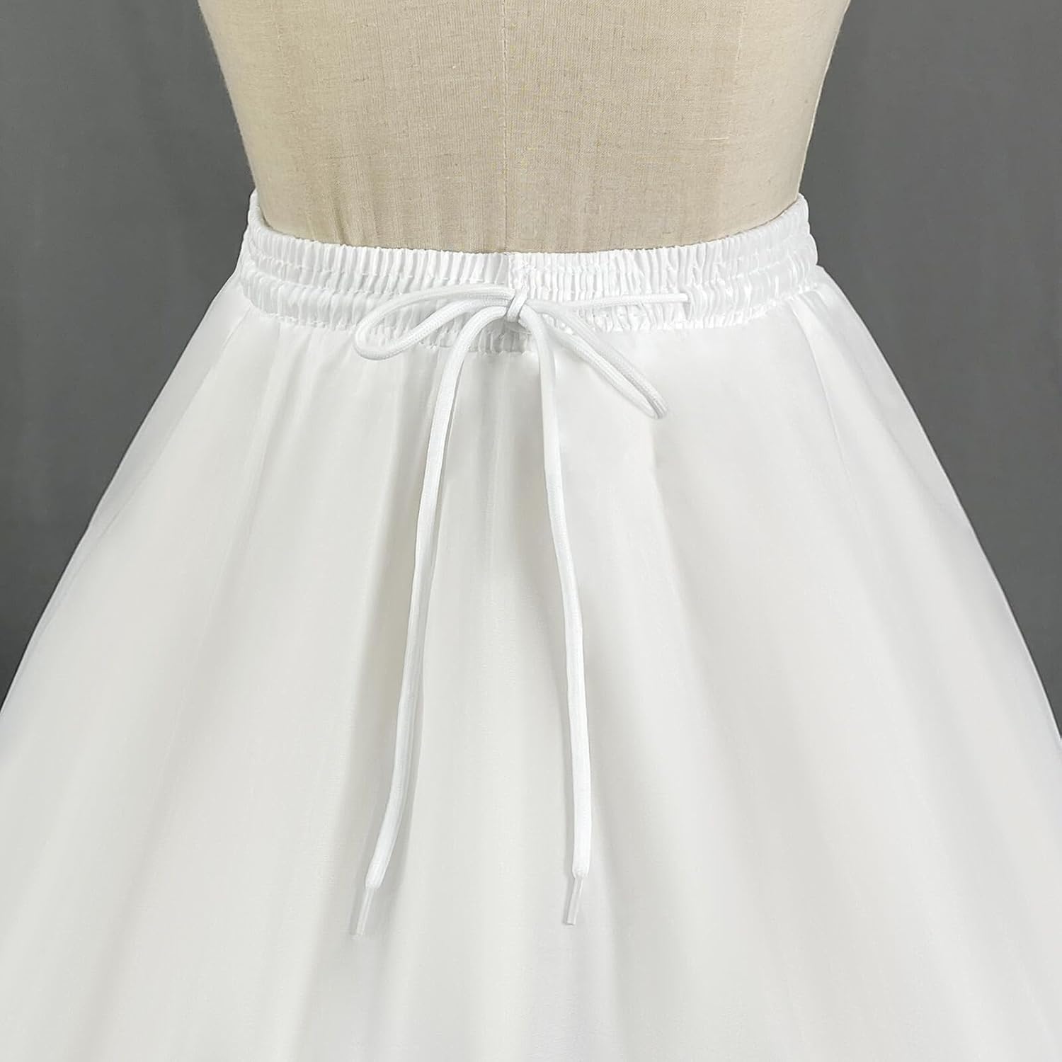 Women's 4 Hoop Skirt Petticoat A Line Crinoline Floor Length Underskirt for Wedding Dress Ball Gown Slips - Image 5