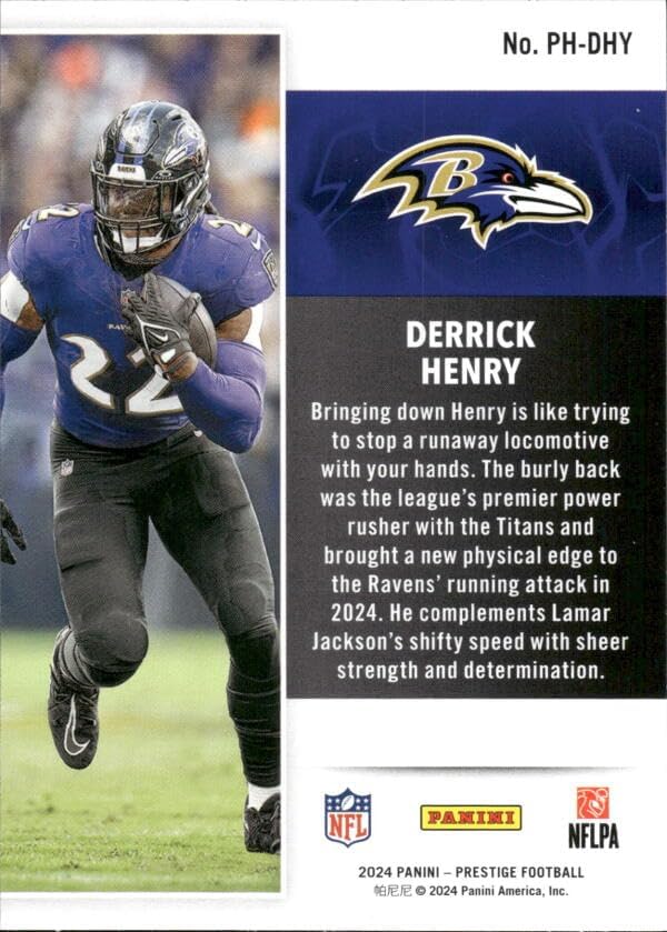 2024 Panini Prestige Power House #3 Derrick Henry Baltimore Football Card - Sportscard Superstore