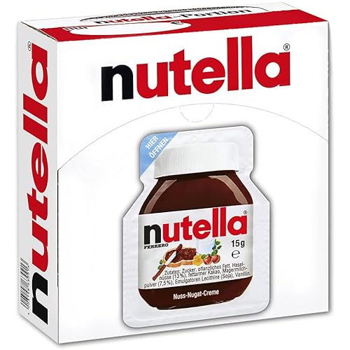 40x Ferrero Nutella Nuss-Nougat-Creme Brotaufstrich Portionspackung 15g