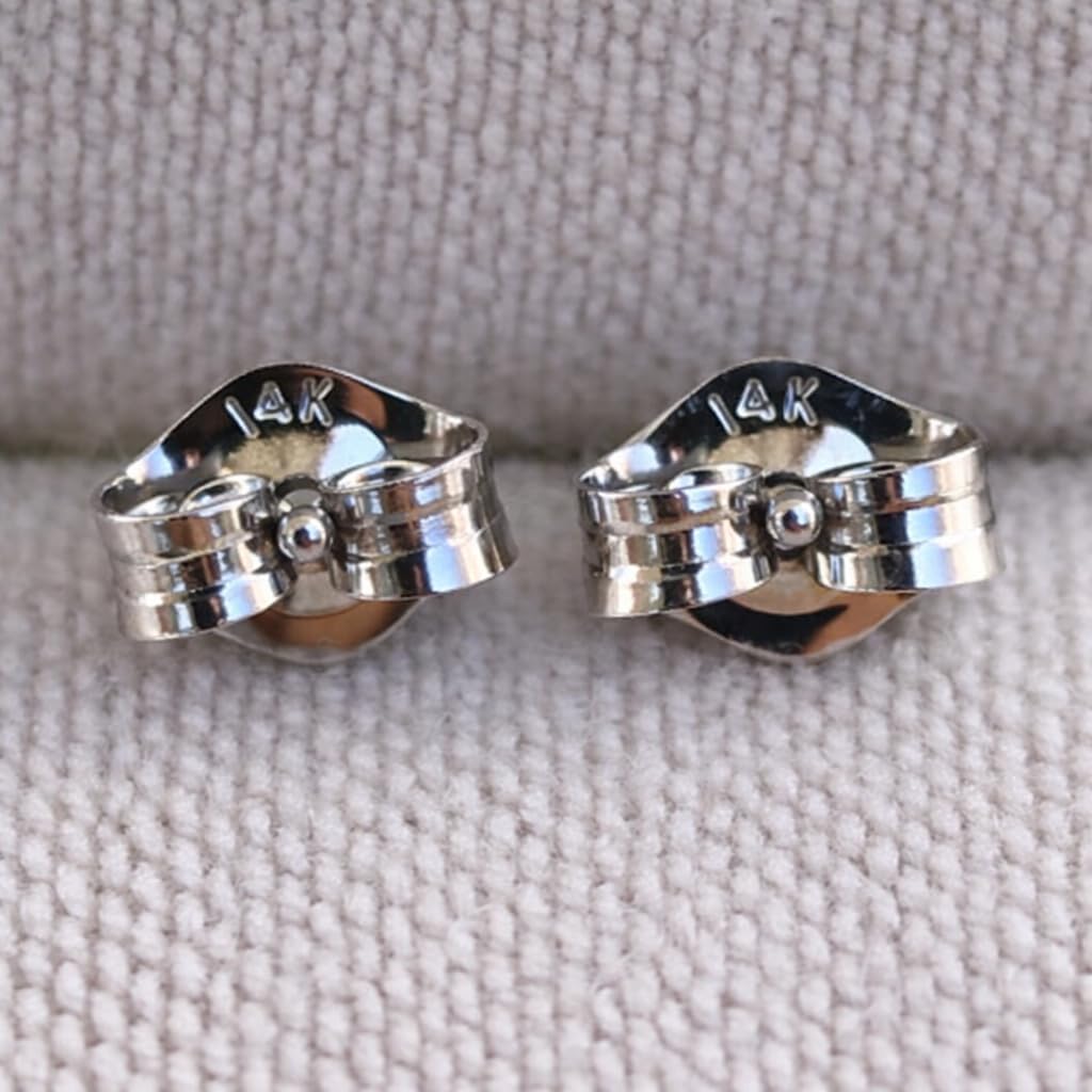 Near 1 Carat Ct VS Lab Grown Diamond Stud Earrings Genuine Real Created Round 2 Solitaire in 14K White Gold for Women and Men - Image 4