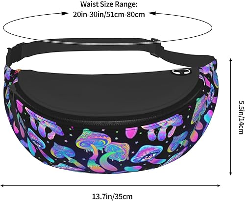 Miniatura 121 de Graffiti Instrument Music 80s 90s Microphone Fashion Casual Fanny Pack Waist Bag Men Women Adjustable Belt Waist Bag For Travel Hiking Cycling