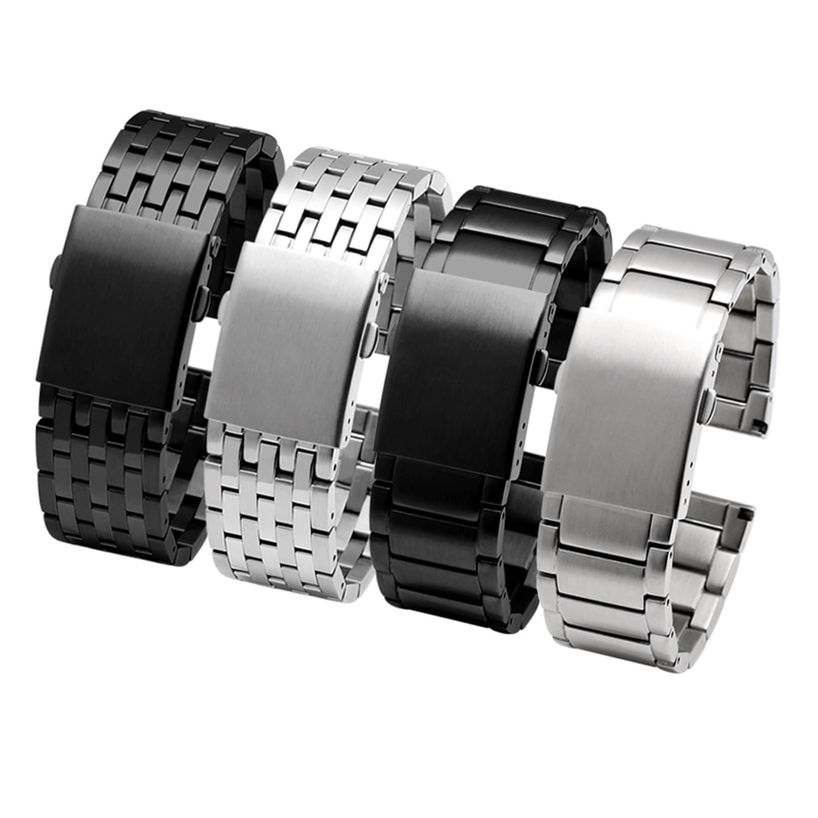 SiChouwz Bracelet En Acier Inoxydable, Métal Solide,Bracelet De Montre
