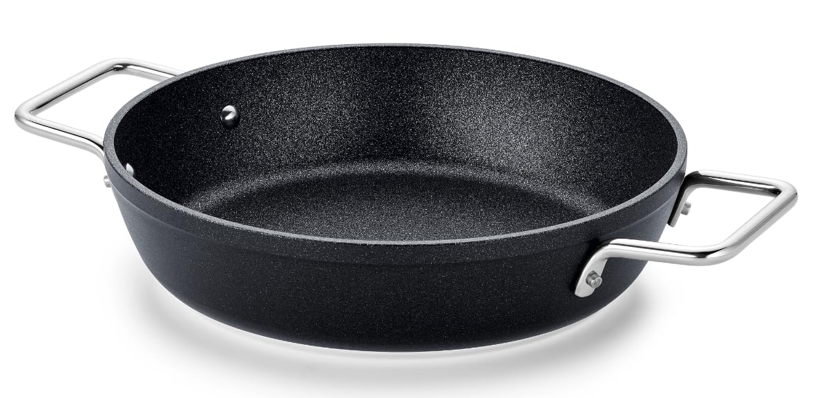 Fissler Adamant Patelnia do serwowania (Ø 24 cm) aluminiowa patelnia, powlekana, nieprzywierająca, wysoka krawędź, odporna na zarysowania – indukcyjna