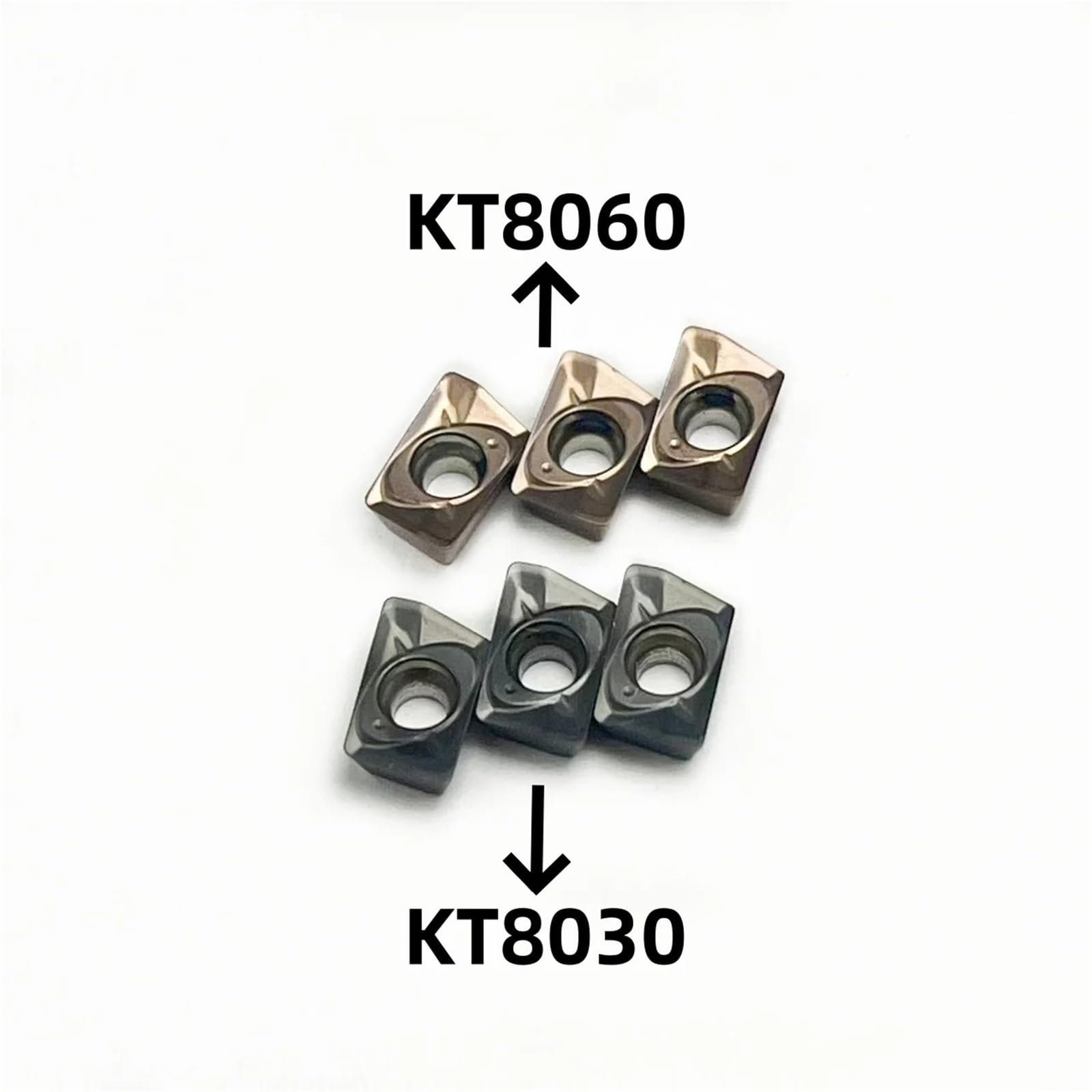 JDMT CNC fresa JDMT07 diámetro pequeño multidiente ESE ASM agujero profundo doble borde JDMT070204R KT80030 KT8060 Herramienta de Torno(JDMT070204 KT8060)