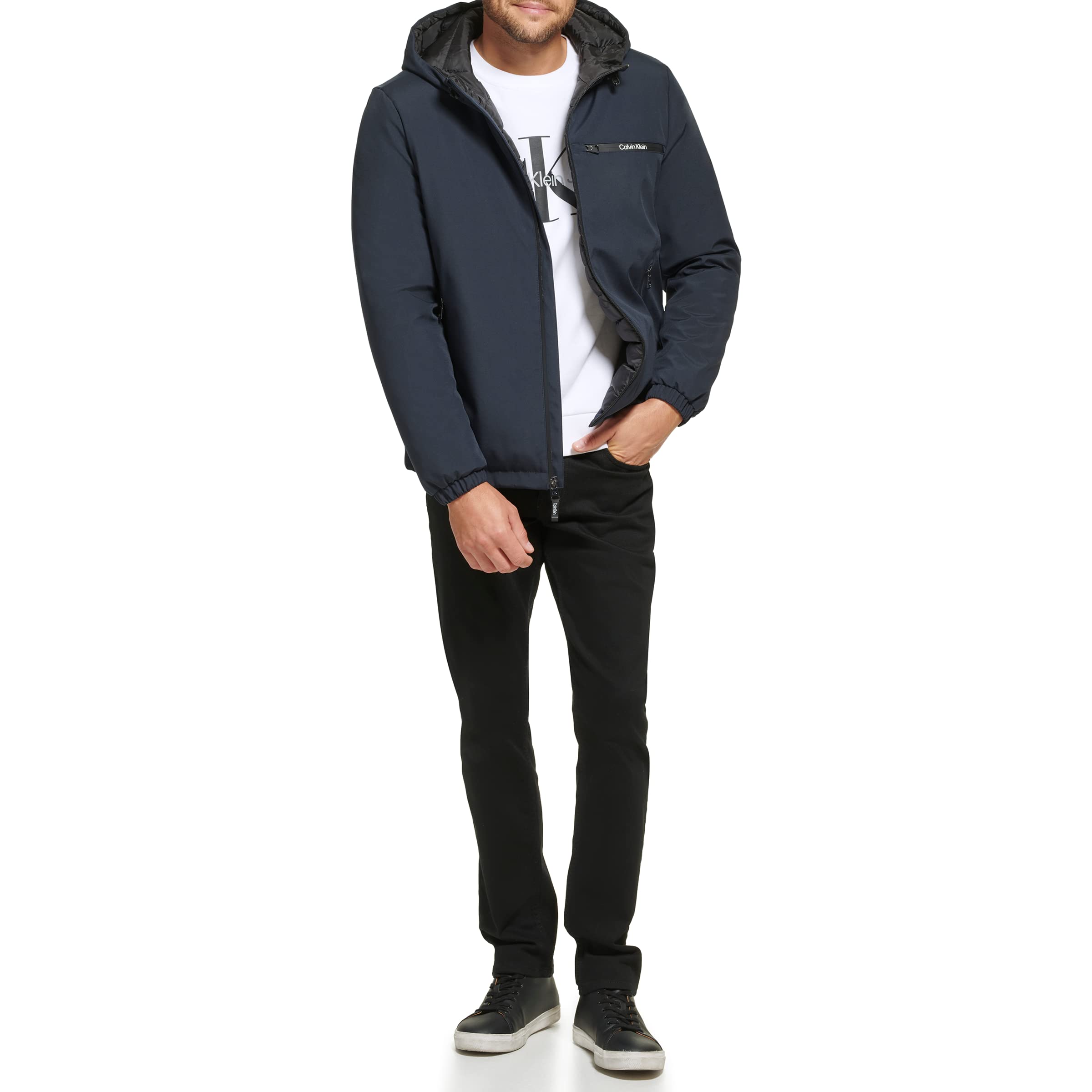 Calvin Klein Men's Hooded Windbreaker