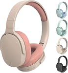 Wireless Bluetooth Headphones, HiFi Foldable Intelligent Noise Reduction Adjustable Headset with Microphone, Comfort Heavy Bass Earphones, Bluetooth 5.1 Stereo Over Ear Headphone for Sports Travel