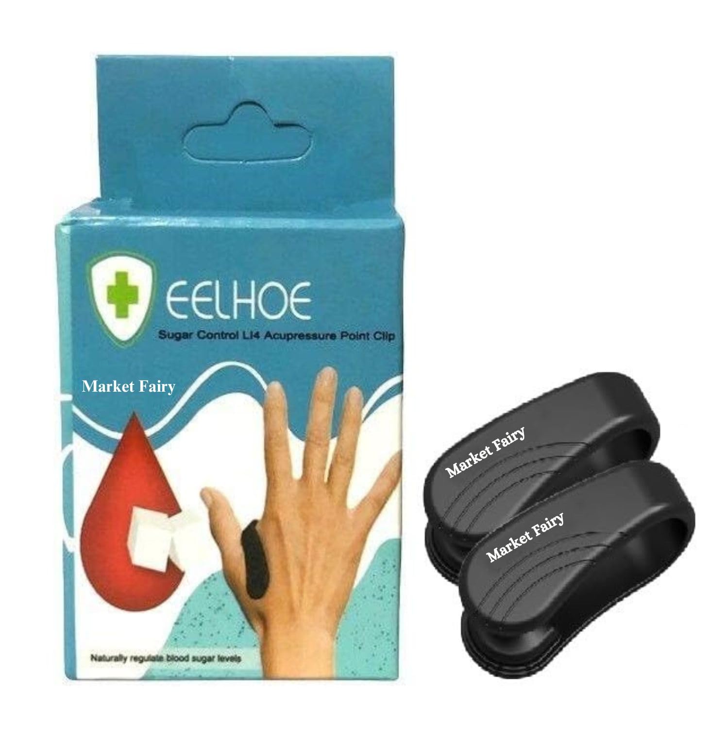 Market Fairy Pack Of 2 Sugar Control LI4 Acupressure Point Clip | Headache, Migraine &Tension Relief | Light Weight (B0DCZH5QQJ) Amazon Price History, Amazon Price Tracker