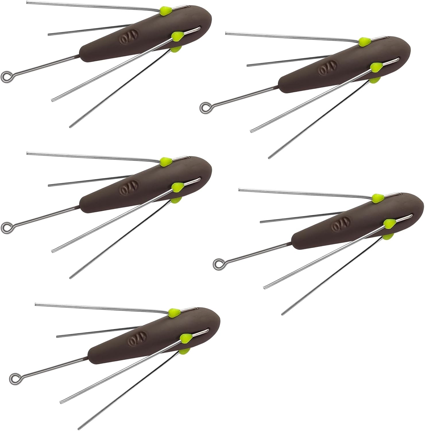Eupheng 5 Pcs Sputnik Sinker Long Tail Surf Fishing Weight Lead 3oz-6oz Saltwater Surf Casting Sinkers Catfish Beach Spider Weights for Ocean Sea Sand, Dark Brown
