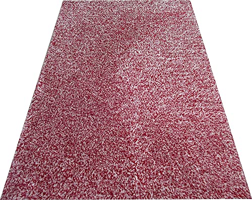 Image of Shanno Carpet Hand Woven Fluffy Shag Carpet Living Room Bedroom Hall with 2 Inch Pile Height Size(3x5 Feet Color)