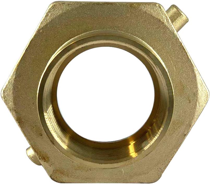Adapter, Brass, 2.5", Female NH/NST, 2.5", Female NPT, Pin, Swivel Fast
