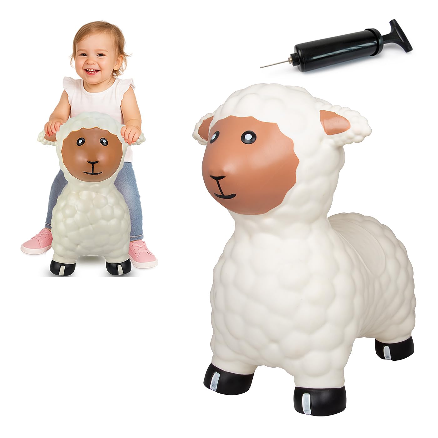 Amazon.com: JAMARA 460590 Bouncy Sheep with Pump BPA-Free up to 50