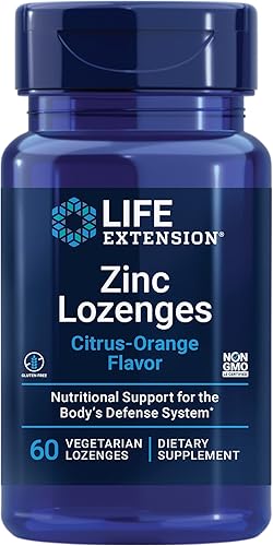 Life Extension Pastillas de zinc – Sabor cítrico y naranja – Para una síntesis saludable de proteínas y salud inmunológica – Suplemento para el