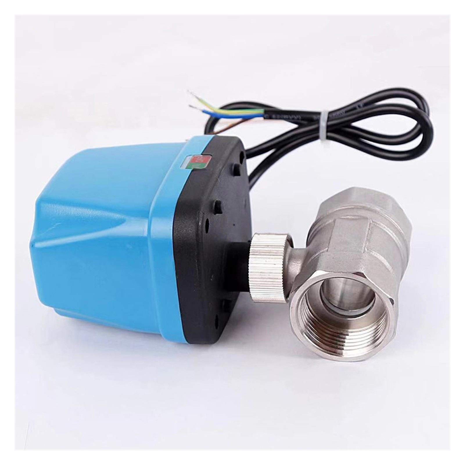 Nuevo motor de acero inoxidable dos vías válvula bola solenoide la línea agua Dos Globo Normalmente abierto espesor Cerrar 12V 24V 220V Válvula,Utilidad Universal(AC110 220V NC DN15)
