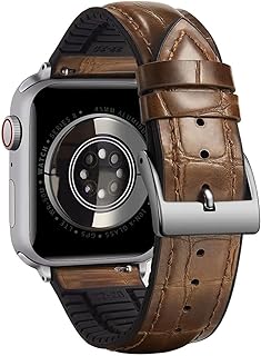 Next Store Leather Strap Compatible with Apple Watch 49mm 45mm 44mm 42mm Silicone Inner Wax Leather Strap Compatible with Apple Ultra/Ultra 2 SE SE2 Series 9/8/7/6/5/4/3/2/1