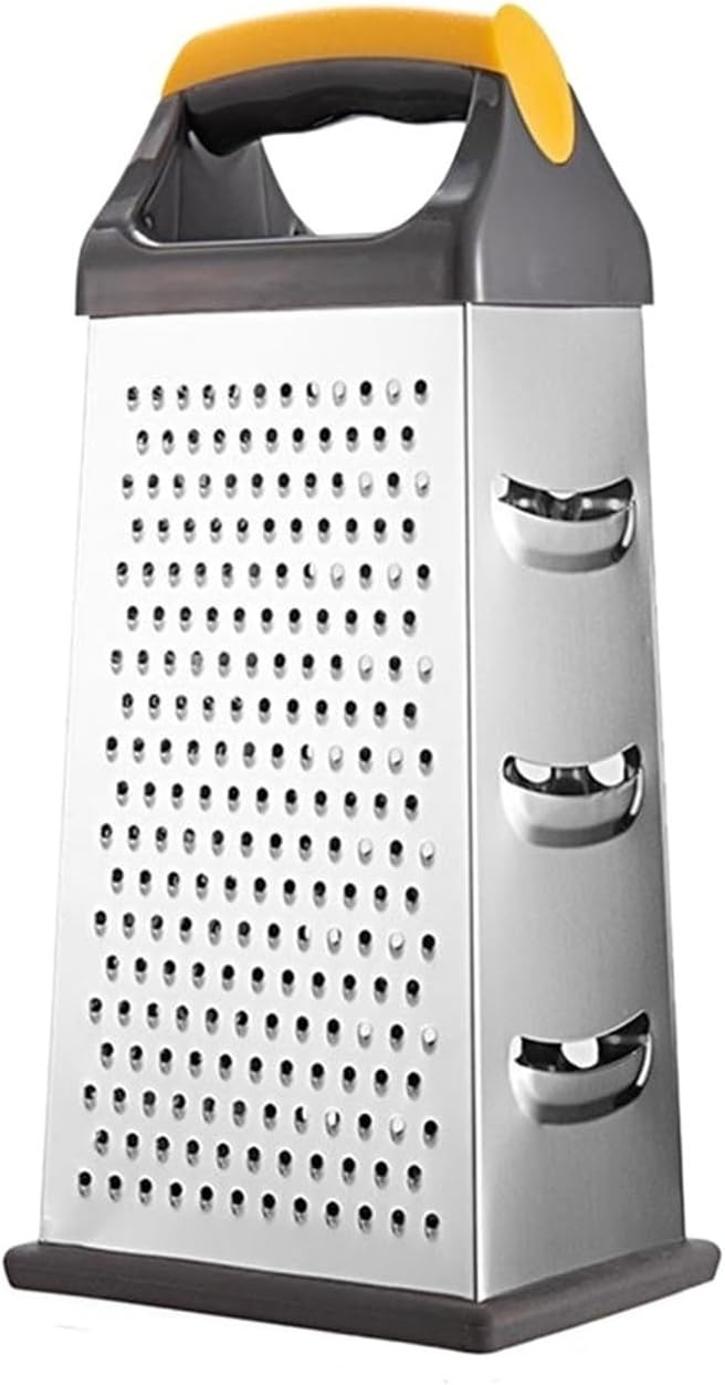 Stainless Steel 4-Sided Grater with Container Box for Vegetables, Potato, and Cheese