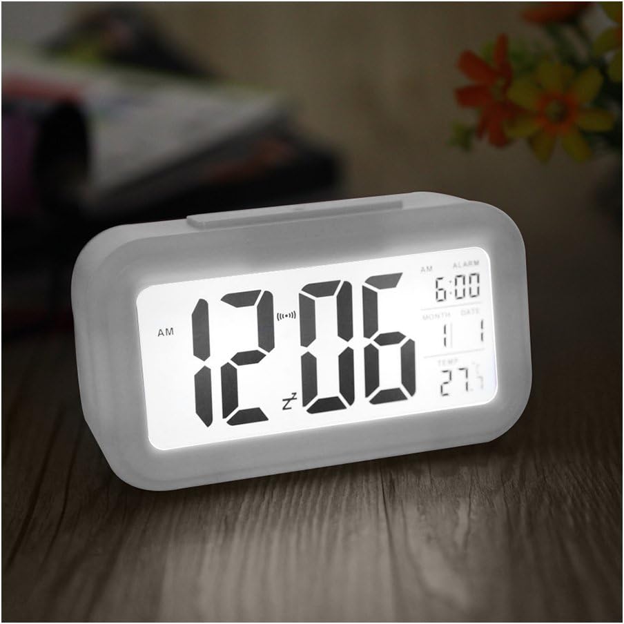 Dizionario Plastic Digital Table Abstract Alarm Clock (White)