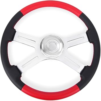 18" Truck Steering Wheel For Kenworth, Peterbilt, Volvo,Freightliner Red